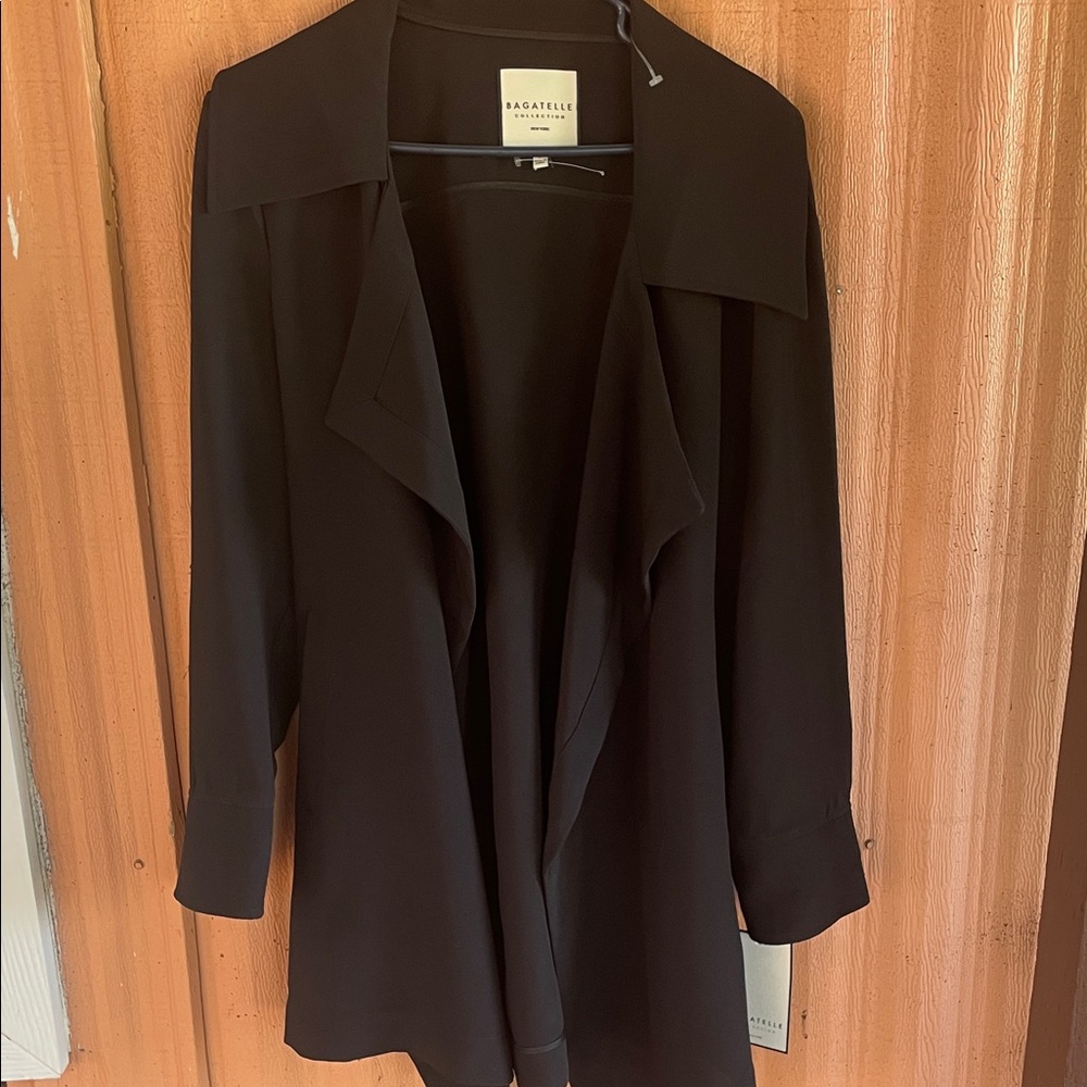 Bagatelle Women's Black Trench Coat